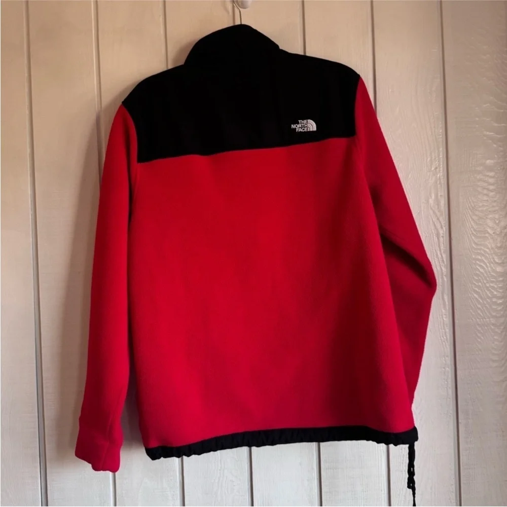 The North Face Red and Black 1/2 Zip Pullover